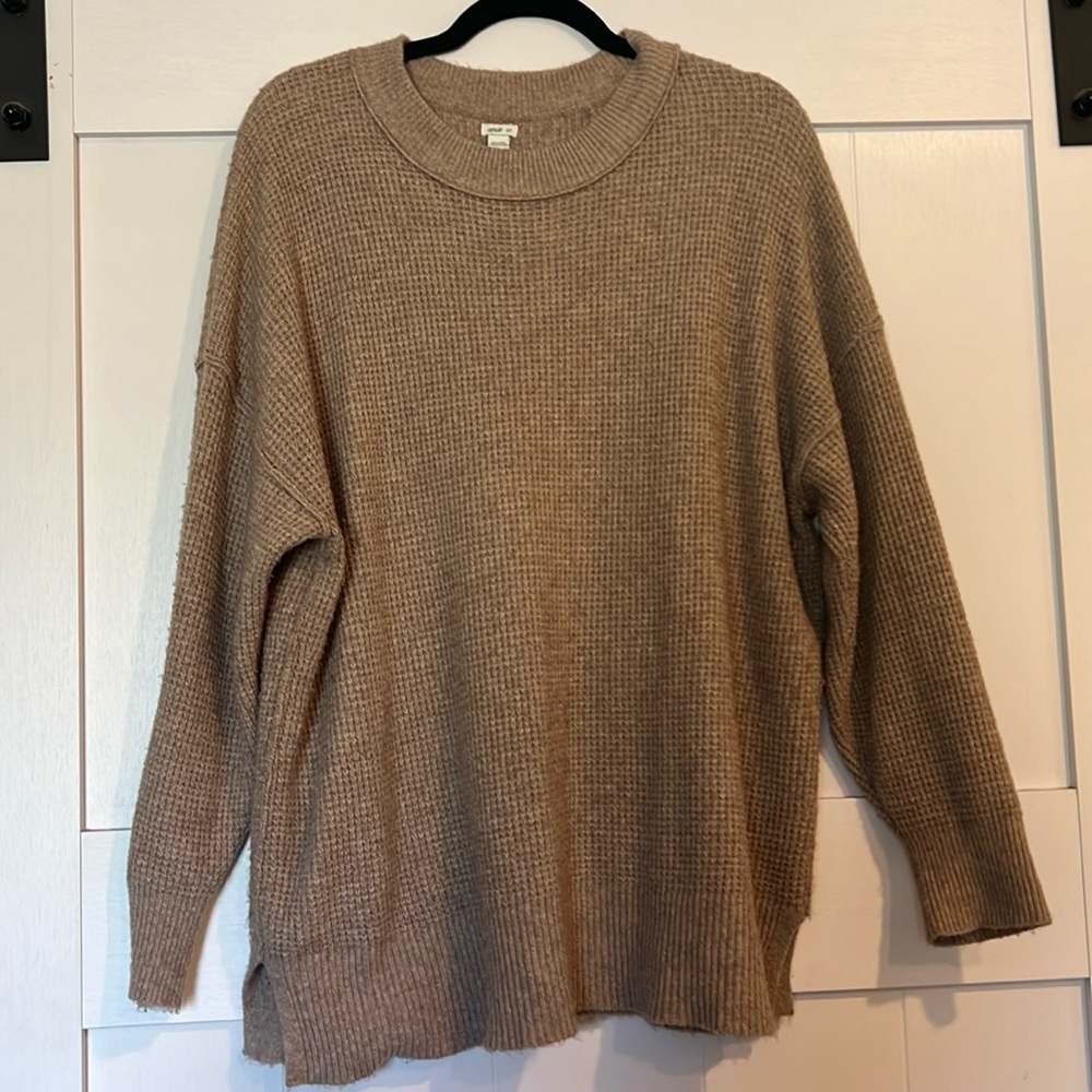 Aerie waffle oversize sweater